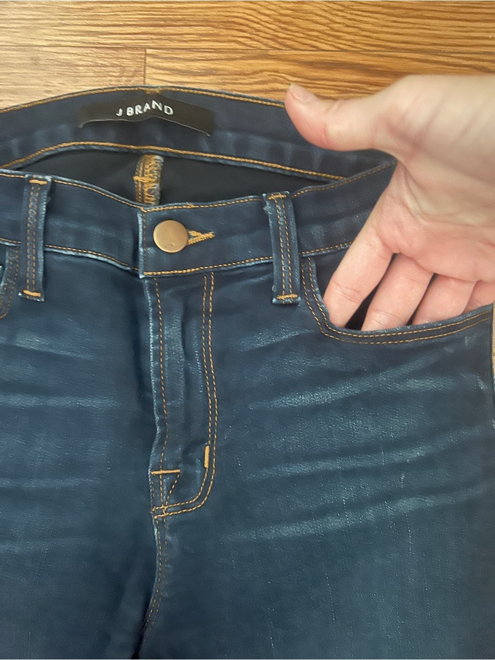 J Brand Dark Indigo Skinny Umber Jeans Size 26 - Picture 4 of 12